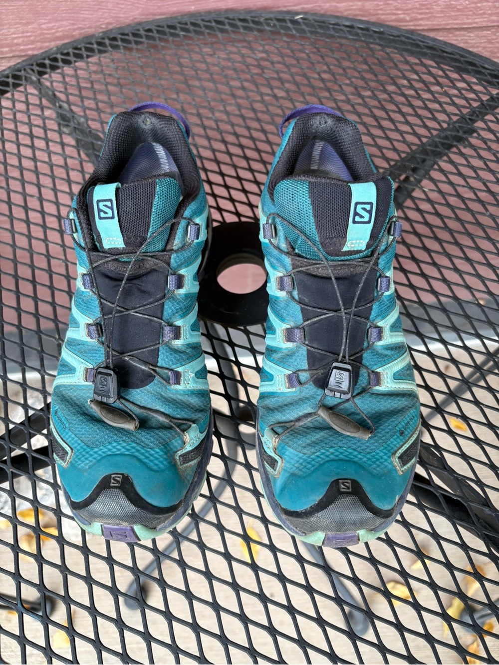 Salomon Women’s Teal and Black Trail Running Shoes